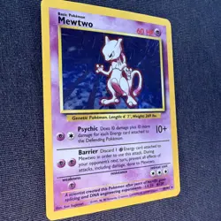Pokemon TCG Mewtwo Base Set 10/102 Holo 1999-2000 Wizards Base Set Copyright... - Image 2
