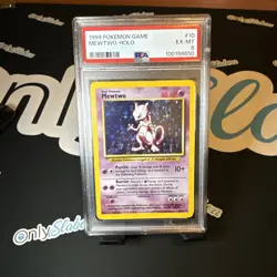 Pokemon TCG Mewtwo Base Set 10/102 Holo 1999-2000 Wizards Base Set Copyright... - Image 1