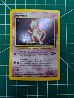 Pokemon TCG Mewtwo Base Set 10/102 Holo 1999-2000 Wizards Base Set Copyright... - Image 1