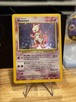 Pokemon TCG Mewtwo Base Set 10/102 Holo 1999-2000 Wizards Base Set Copyright... - Image 1