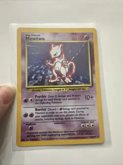 Pokemon TCG Mewtwo Base Set 10/102 Holo 1999-2000 Wizards Base Set Copyright... - Image 1