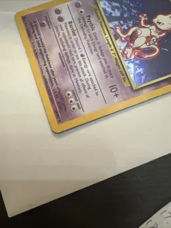Pokemon TCG Mewtwo Base Set 10/102 Holo 1999-2000 Wizards Base Set Copyright... - Image 2