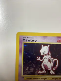 Pokemon TCG Mewtwo Base Set 10/102 Holo 1999-2000 Wizards Base Set Copyright... - Image 2