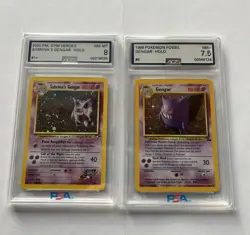 Pokemon Sabrina's Gengar Gym Heroes (AGS 8) + Gengar Fossil Holo (AGS 7.5) - Image 2