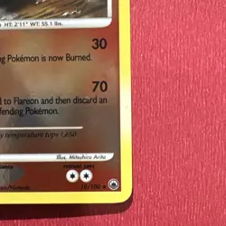 Flareon LV.43 Reverse HOLO Majestic Dawn Pokemon TCG 19/100 LP Raw Ungraded - Image 4