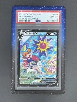 Pokemon Starmie V TG13/TG30 Astral Radiance Trainer Gallery Full Art Holo PSA 10 - Image 1