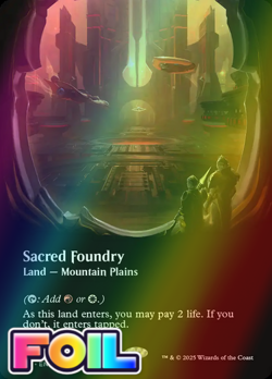 x1 Sacred Foundry FOIL EOE Edge of Eternities MTG 282 M/NM 1x - Image 1