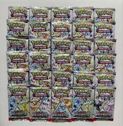 30x Prismatic Evolutions Booster Pack Lot 30 Factory Sealed Packs Pokemon TCG - Image 1