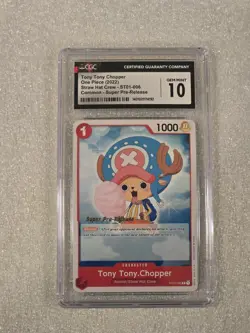 Tony Tony Chopper One Piece St-01-006 Super Pre Release CGC 10 - Image 1