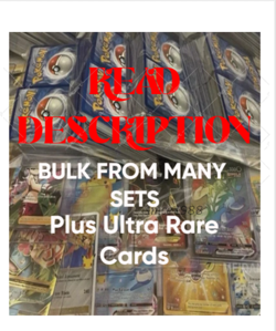 100 Pokemon TCG Card Lot - Ultra Rare, Vintage, Holo, Booster Bundle! -1999 wotc - Image 1