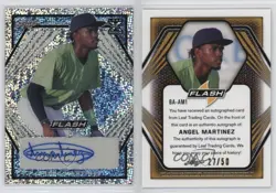 2021 Leaf Flash Platinum Blue /50 Angel Martinez #BA-AM1 Auto - Image 3