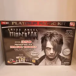 NIB Criss Angel Mindfreak Platinum Magic Kit DVD 350+ Tricks Secret Floating Dev - Image 1