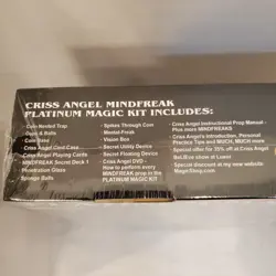 NIB Criss Angel Mindfreak Platinum Magic Kit DVD 350+ Tricks Secret Floating Dev - Image 5