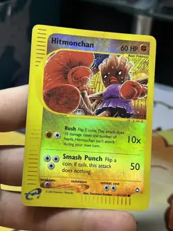 Hitmonchan 81/147 Aquapolis 2002 Reverse Holo E-Series Vintage Pokemon Card TCG - Image 3