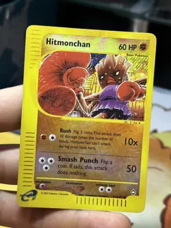 Hitmonchan 81/147 Aquapolis 2002 Reverse Holo E-Series Vintage Pokemon Card TCG - Image 4