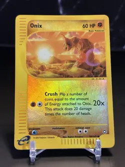 Onix 98/147 Aquapolis 2002 Reverse Holo E-Series Vintage Pokemon Card TCG - Image 1
