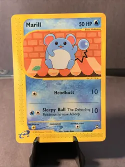 Pokemon TCG Marill #53/147 Aquapolis Set Non Holo WOTC VTG 2003 NM - Image 1
