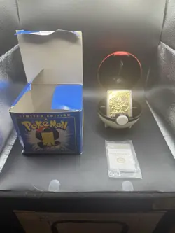 Mewtwo Gold Plated Card 23K Burger King Promo Complete Blue Box 1999 - Image 1