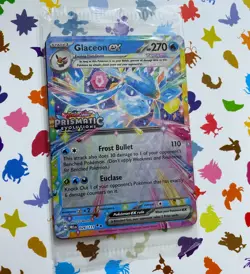 Glaceon EX 026/131 Prismatic Evolutions Stamped Promo Pokemon Card SEALED - Image 1