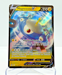 Pokemon TCG Lost Origin Magnezone v Holo Rare Card 56/196 NEAR MINT - Image 1