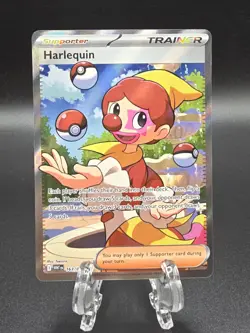 Harlequin 163/086 Sv: White Flare Ultra Rare Full Art Holo Card NM Condition - Image 1
