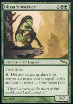 MTG English Glissa Sunseeker Light Play Foil Mirrodin - Image 1