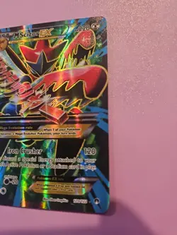 Pokemon XY Breakpoint M Mega Scizor EX Full Art Ultra Rare Holo Card 120/122 - Image 5