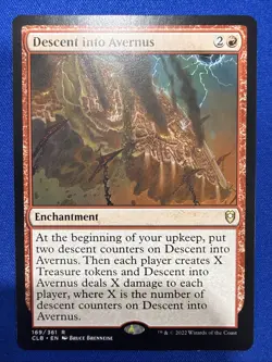 CLB DESCENT INTO AVERNUS 1x Rare Magic Commander Legends Baldur's Gate MTG NM - Image 1