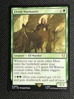 Elvish Warmaster 241 MTG LOTR Commander Tales of Middle-Earth Regular - Image 1