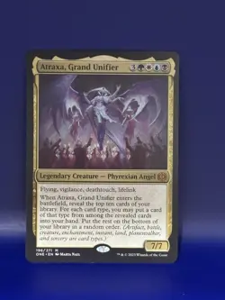 Magic: The Gathering Atraxa, Grand Unifier Mythic Angel Phyrexian 196 Regular NM - Image 1