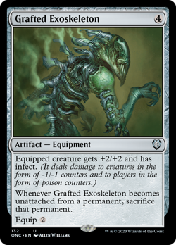 Grafted Exoskeleton [Phyrexia: All Will Be One Commander] Magic MTG - Image 1