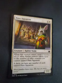 Hare Apparent FDN Foundations NM MTG Magic The Gathering Tcg - Image 2