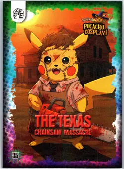 The Texas Chainsaw Massacre #35 - Galaxy Holo - Electric Pikachu Cosplay Pokemon - Image 1