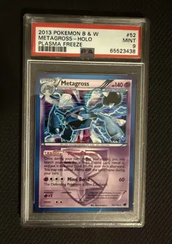 Pokemon Metagross 52/116 Plasma Free Holo Rare PSA 9 Mint - Image 1