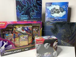 LOT OF Pokemon TCG PHANTASMAL FLAMES, STELLAR CROWN ETB &MEGA LATIAS BOX- Sealed - Image 1