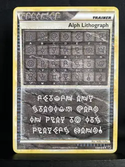 Pokemon TCG 2010 Alph Lithograph #Three Undaunted NM-LP - Image 1