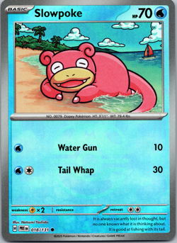 Pokemon TCG Slowpoke Master Ball Pattern 018/131 Sv: Prismatic Evolutions NM - Image 1
