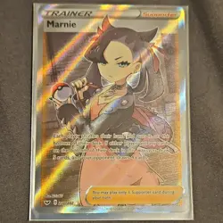 Pokemon TCG Marnie Full Art Holo Trainer-Supporter Ultra Rare 200/202 Swsh01 - Image 1