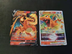Charizard VSTAR & V Brilliant Stars 018/172 017/172 Ultra Holo Pokemon TCG LP - Image 1