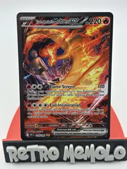 Pokemon TCG Team Rockets Moltres EX 229/182 Ultra Rare Holo Card Destined Rivals - Image 1