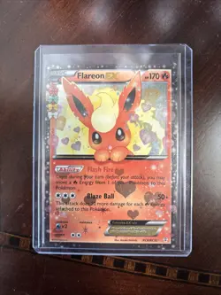 Pokemon TCG Generations Flareon EX Holo Rare Card RC6/RC32 Radiant Collection - Image 1