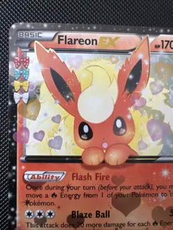 Pokemon TCG Flareon EX Holo Rare Card RC6/RC32 Generations Radiant Collection - Image 2