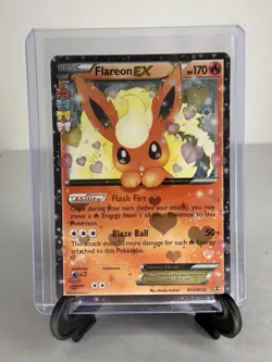 Pokemon TCG Generations Flareon EX Holo Rare Card RC6/RC32 Radiant Collection - Image 1