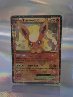 Pokemon TCG Flareon EX Holo Rare Card RC6/RC32 Generations Radiant Collection - Image 1