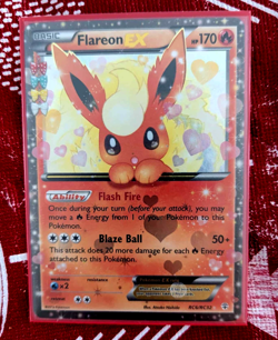 Pokemon TCG Flareon EX Holo Rare Card RC6/RC32 Generations Radiant Collection - Image 1