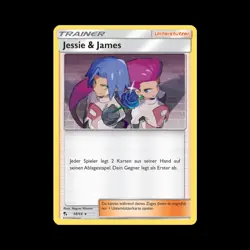 Pokemon TCG Karte Jessie & James Holo || Verborgenes Schicksal - 58/68 || NM DE - Image 1