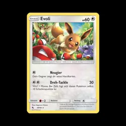 Pokemon TCG Karte Evoli Holo || Verborgenes Schicksal - 48/68 || NM DE - Image 1