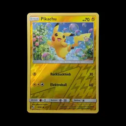 Pokemon TCG Karte Pikachu reverse Holo || Verborgenes Schicksal - 19/68 || NM DE - Image 1