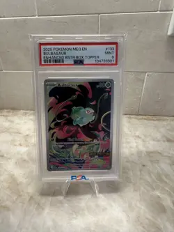 Pokemon Mega Evolution Base 133 Illustration Rare promo Bulbasaur PSA 9 Mint p - Image 1