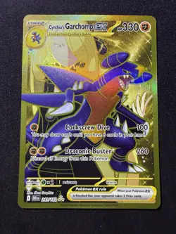 Pokemon TCG Destined Rivals Cynthia's Garchomp EX 241/182 Secret Rare - Image 1